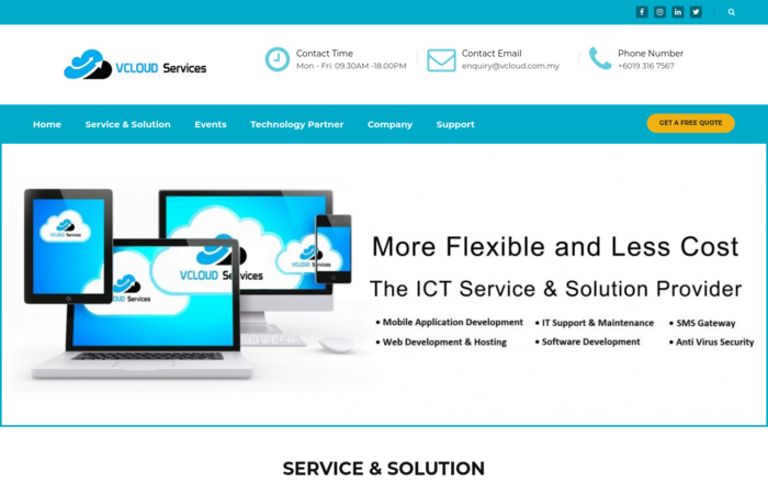 VCLOUD Services: ICT Service and Solution Provider